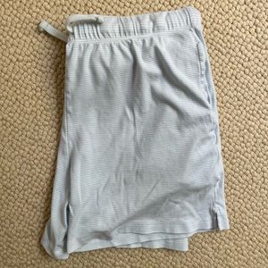 LAKE Men’s Pima Pajama Shorts in Sky - MEDIUM